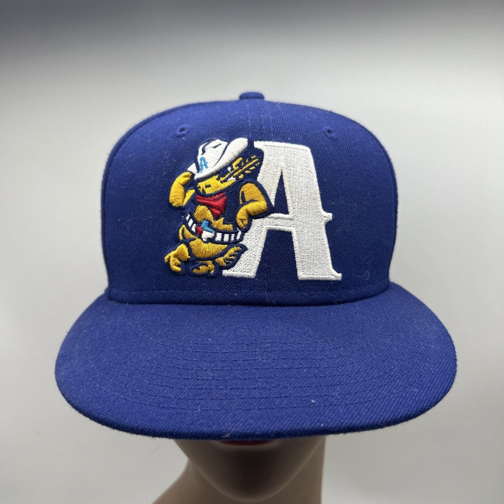 New Era 59THIRTY Hat Cap 7 1/8 Fitted Minor League Baseball Texas Armadillos Log